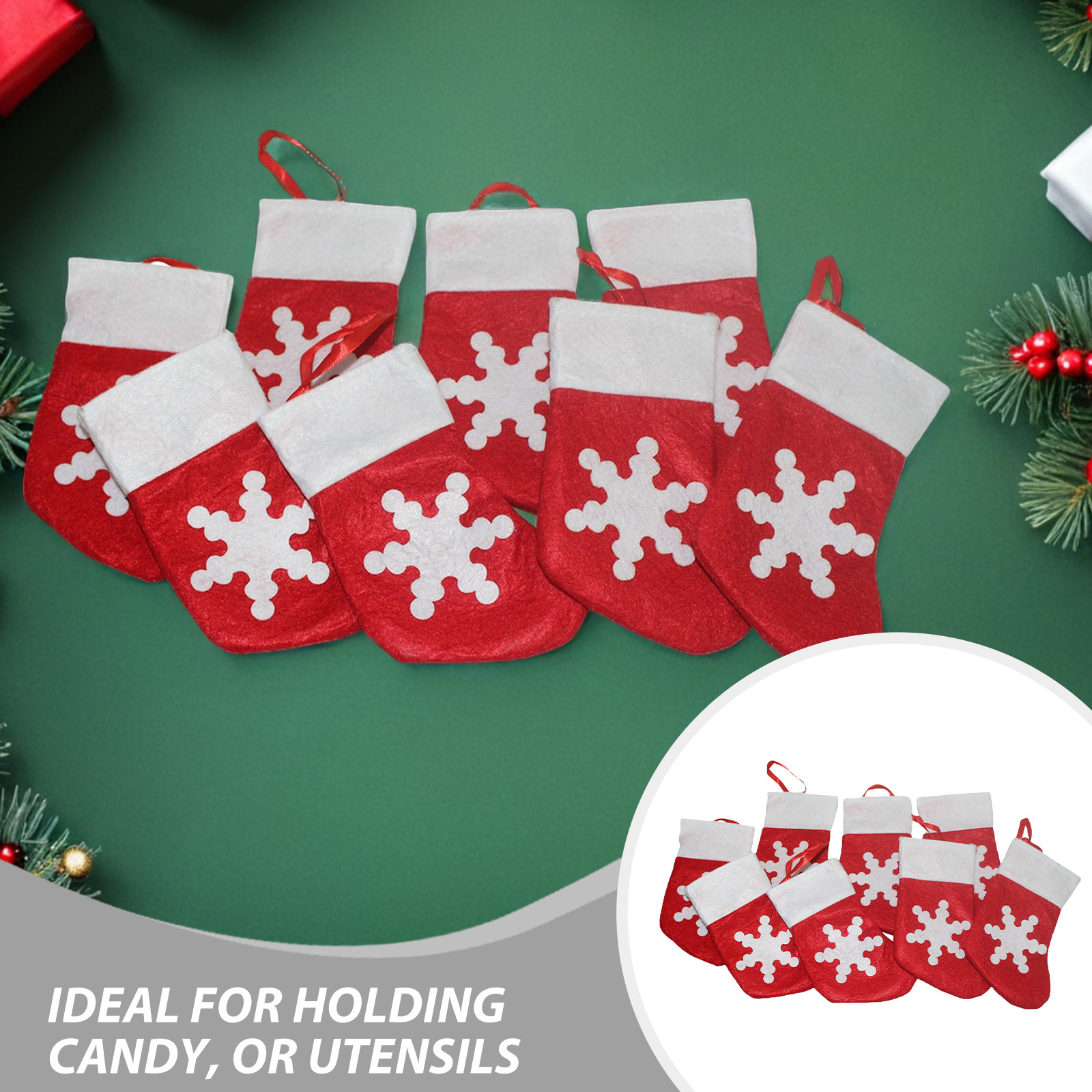 ถุงคริสต์มาสขนาดเล็ก 24 ชิ้น พ - Christmas Stocking Hanging บทวิจารณ์และราคา