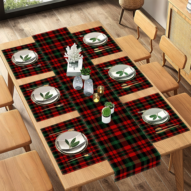 ชุดแผ่นรองจานและผ้าปูโต๊ะคริสต - Christmas Table Runner บทวิจารณ์และราคา
