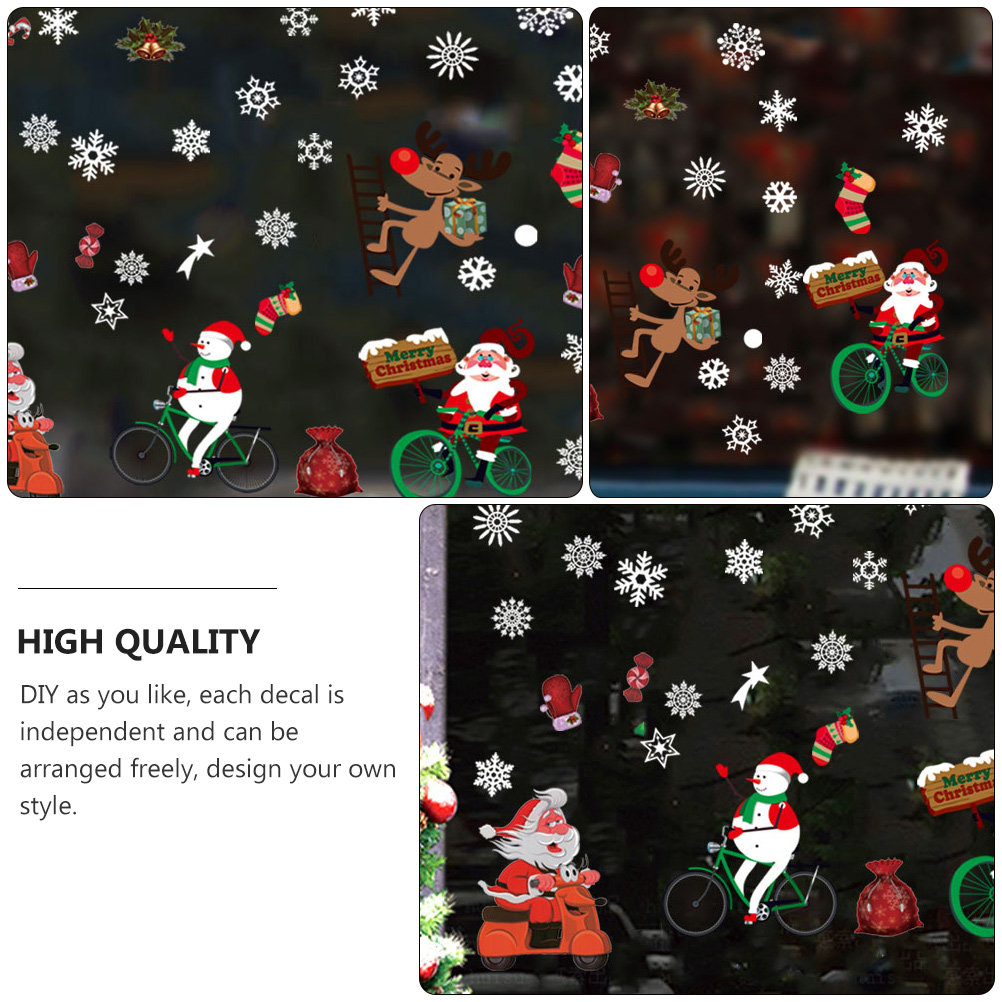 สติกเกอร์หน้าต่างฤดูหนาว ฉากตก - Snowflake Window Decal บทวิจารณ์และราคา