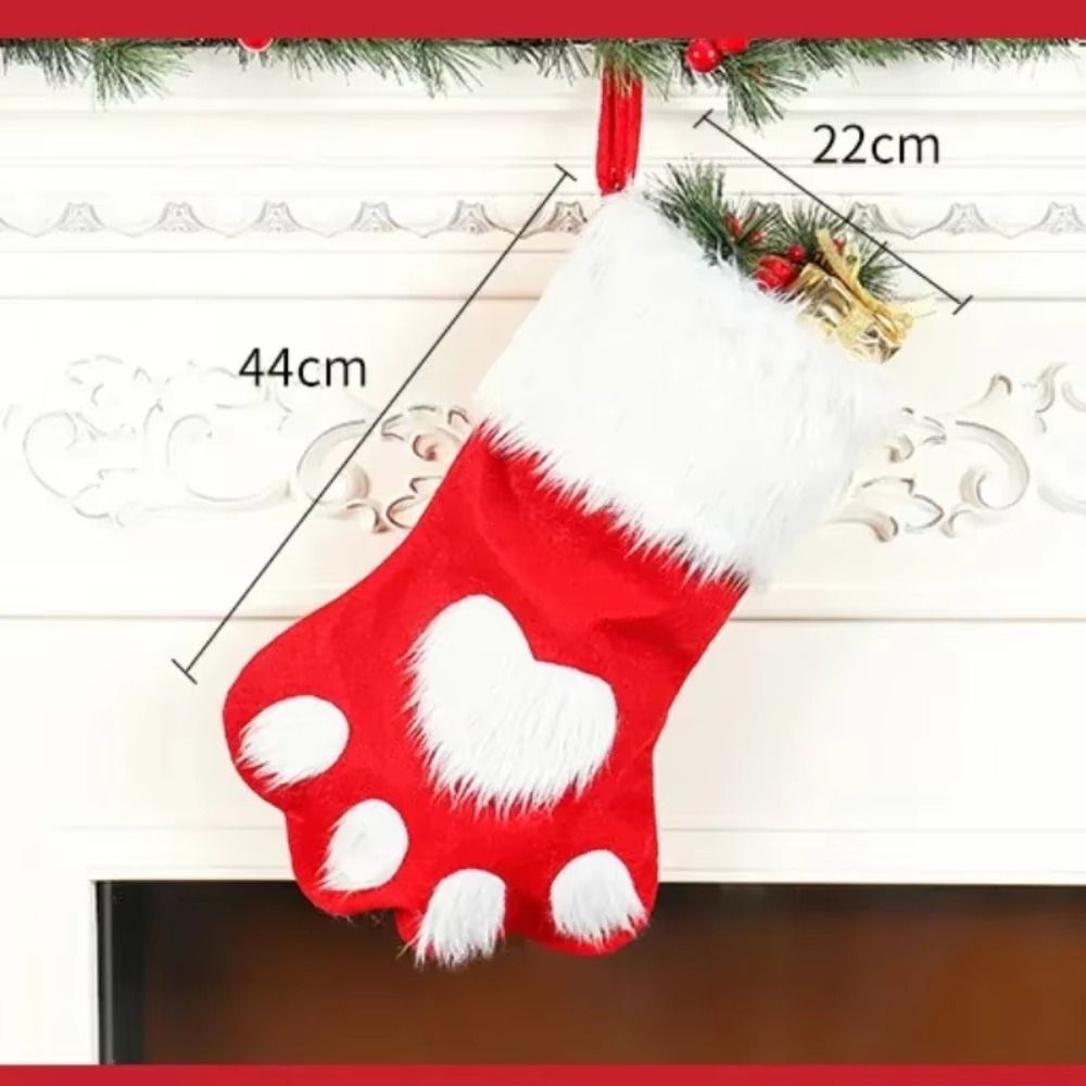 1/3/5/10 ชิ้น ถุงของขวัญคริสต์ - Christmas Stocking Hanging บทวิจารณ์และราคา