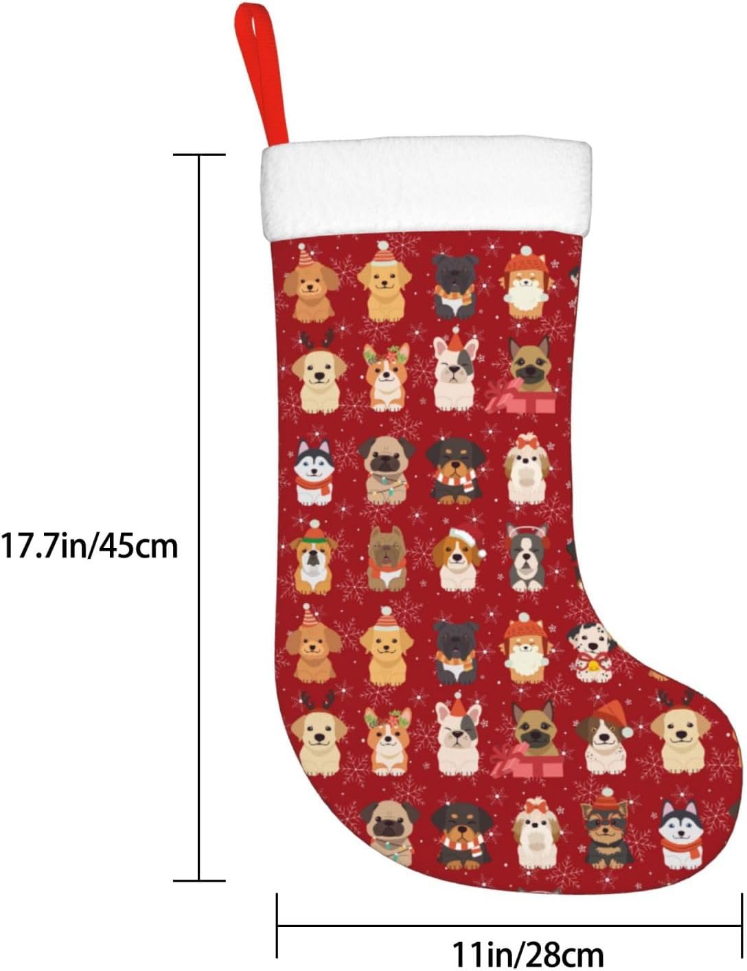 ถุงน่องคริสต์มาสลายสุนัขน่ารัก - Christmas Stocking Hanging บทวิจารณ์และราคา