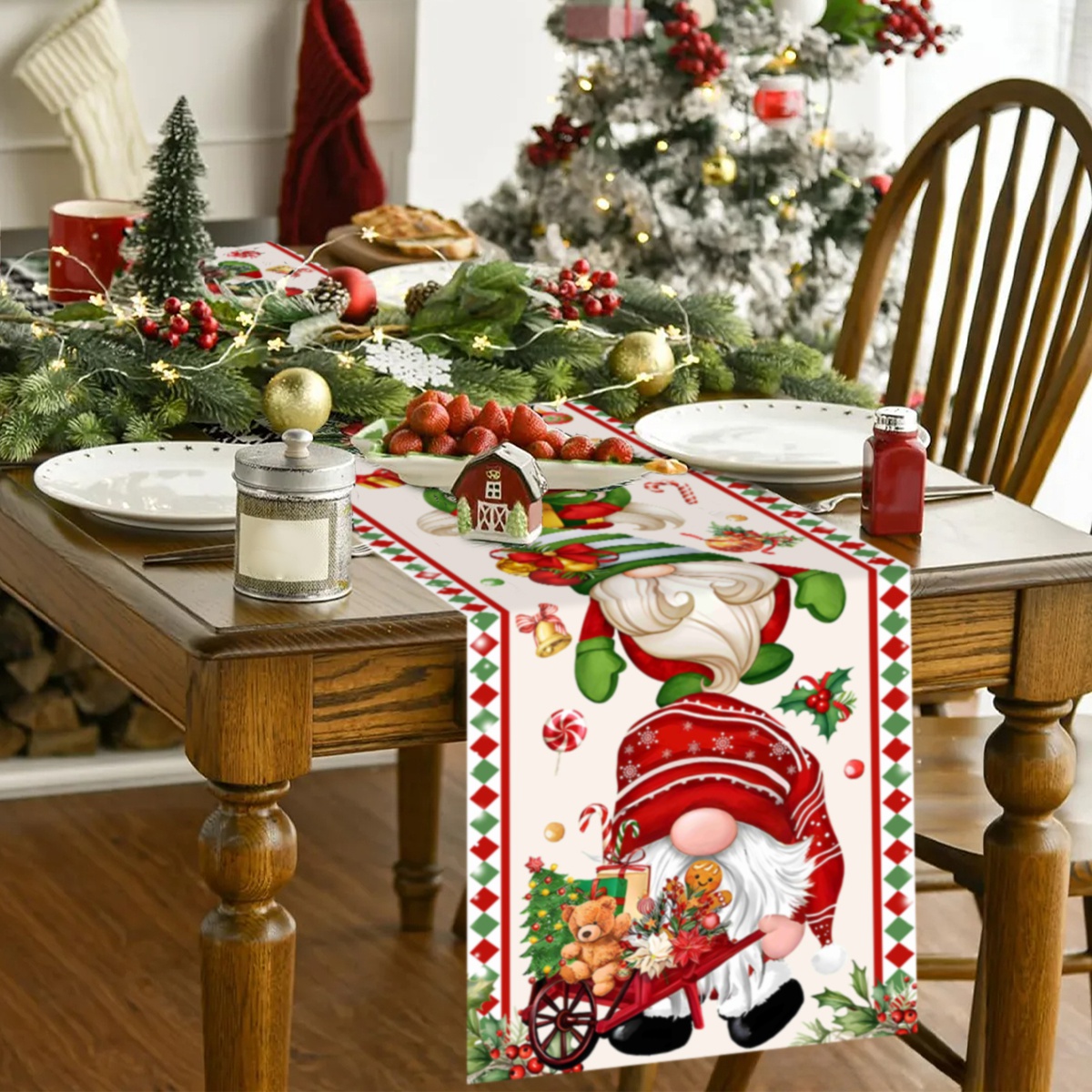 คริสต์มาสตารางRunner Faceless  - Christmas Table Runner บทวิจารณ์และราคา