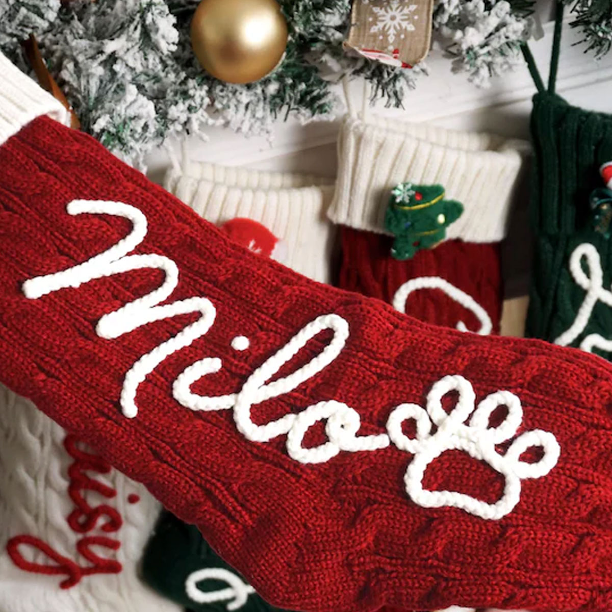 ถุงเท้าตกแต่งคริสต์มาส 1 ชิ้น, - Christmas Stocking Hanging บทวิจารณ์และราคา